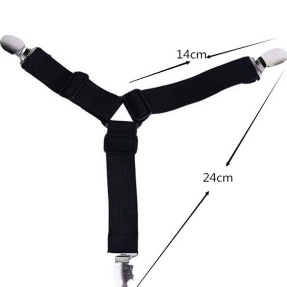 4 pk of 4 Bed Sheet Clips (16 total) - Picture 3 of 6